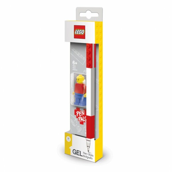 LEGO Gelstift mit Legofigur - Farbe: rot