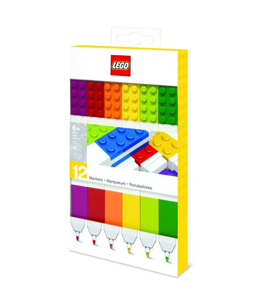 LEGO Filzstifte - 12 Farben