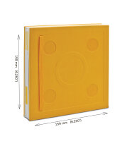 LEGO verschließbares Notizbuch Gelb mit Gelstift
