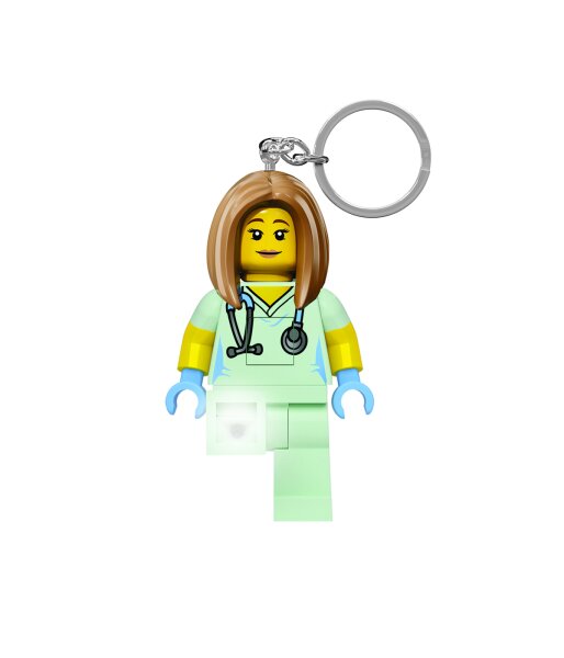 LEGO Classic Krankenschwester Schlüsselanhänger mit Taschenlampe